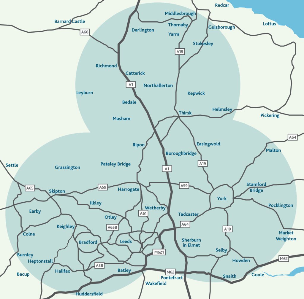 The area covered by the Bettys & Taylors Group Family Fund