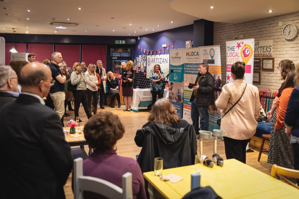 A group of people at the Give Back to Harrogate celebration