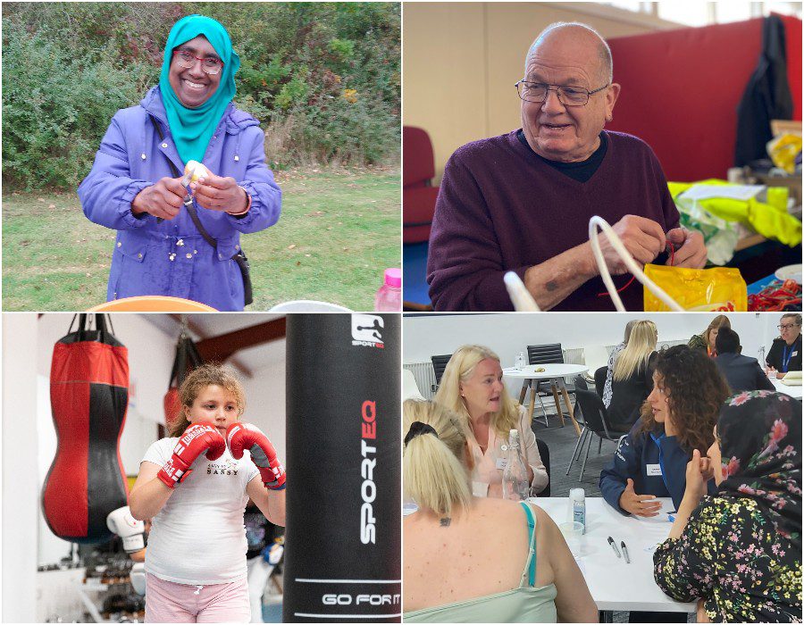 Collage of people in the community in Hull
