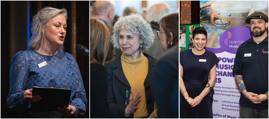 Music as Theary community groups speaking 