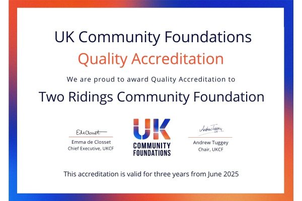 UKCF accreditation certificate