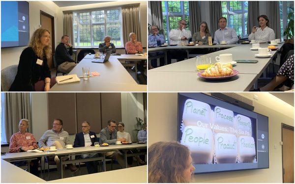 Collage of people at Business Breakfast 